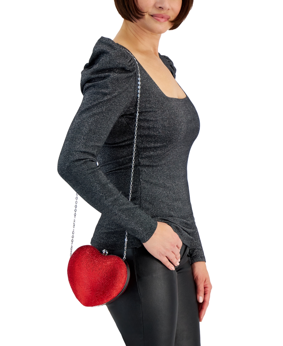 I.n.c. International Concepts Heart Minaudier Bag, Created for Macy's