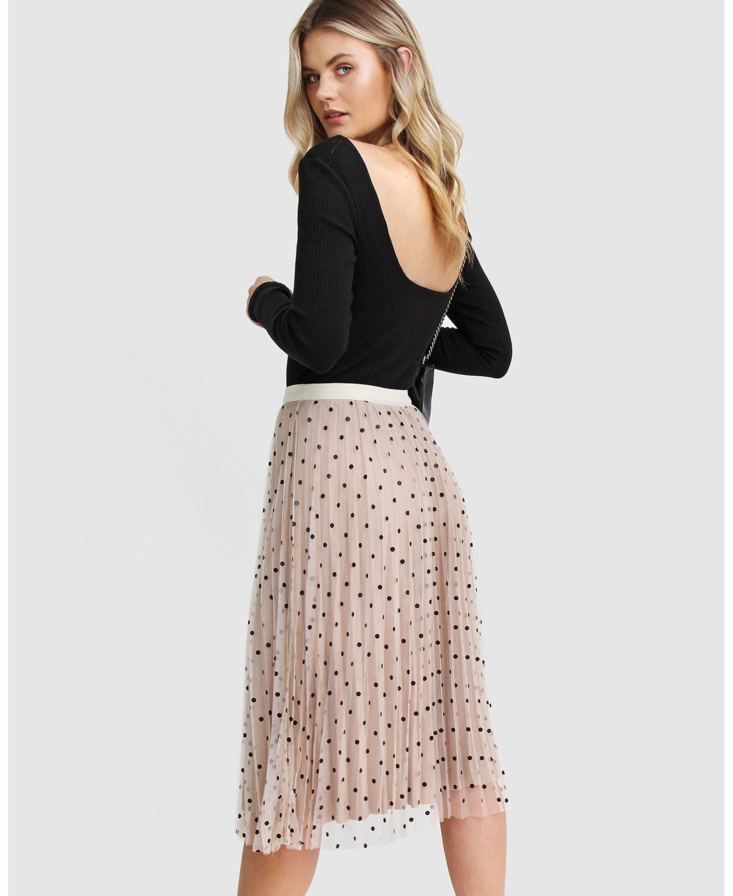 Женская юбка Belle & Bloom Mixed Feeling Reversible, цвет: Чёрный, вариант 1 — фото 3
