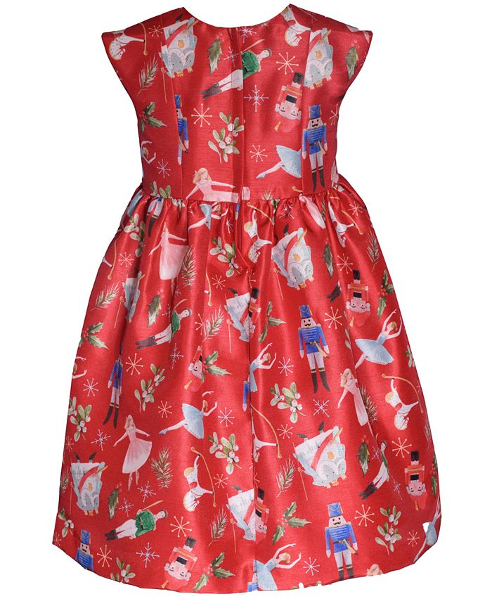 Bonnie Jean Little Girls Short Sleeve Nutcracker Printed Dress Macy's