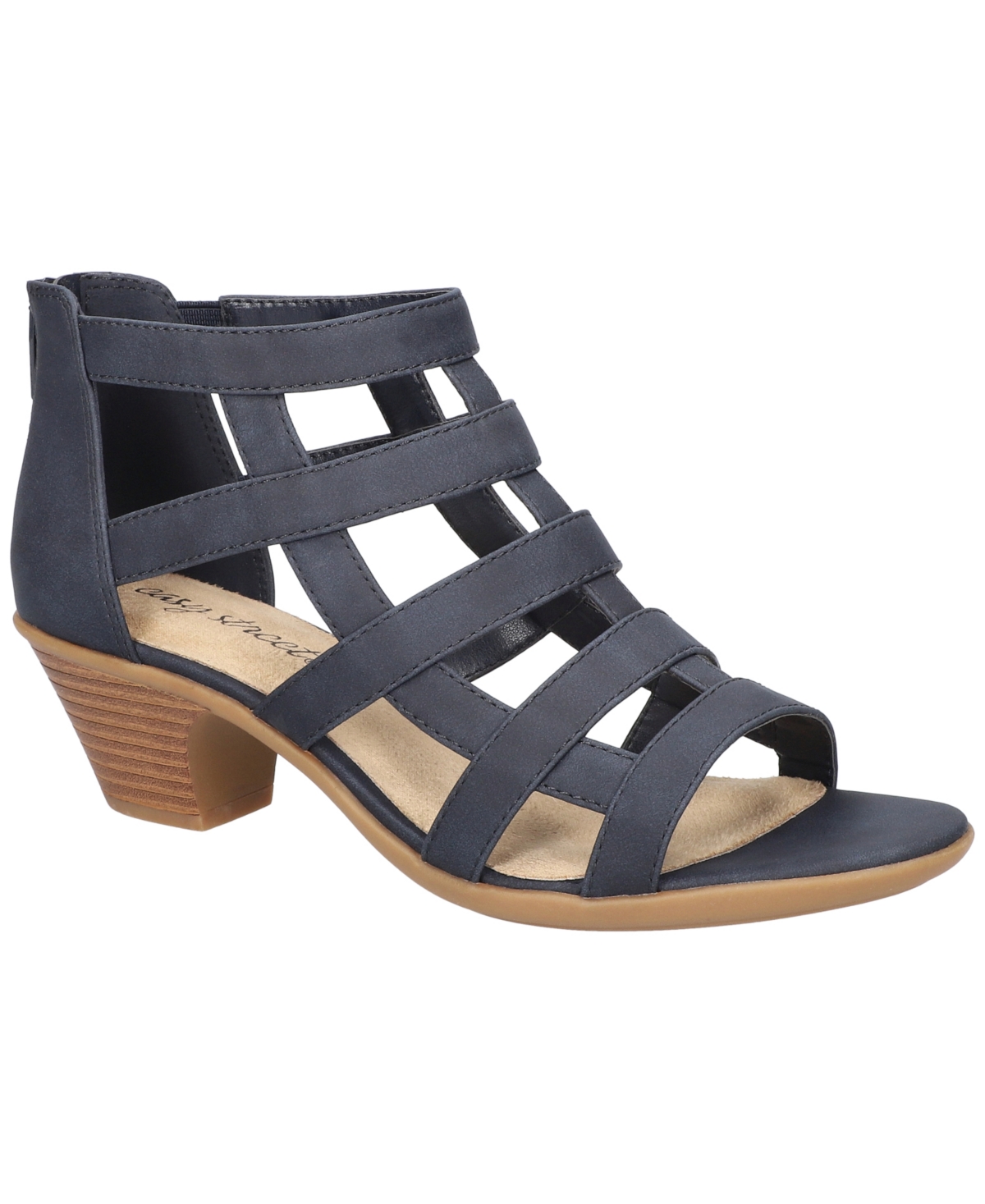 Easy Street Women's Marg Zip Gladiator Sandals