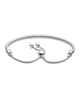 Moments Cubic Zirconia Snake Chain Slider Bracelet