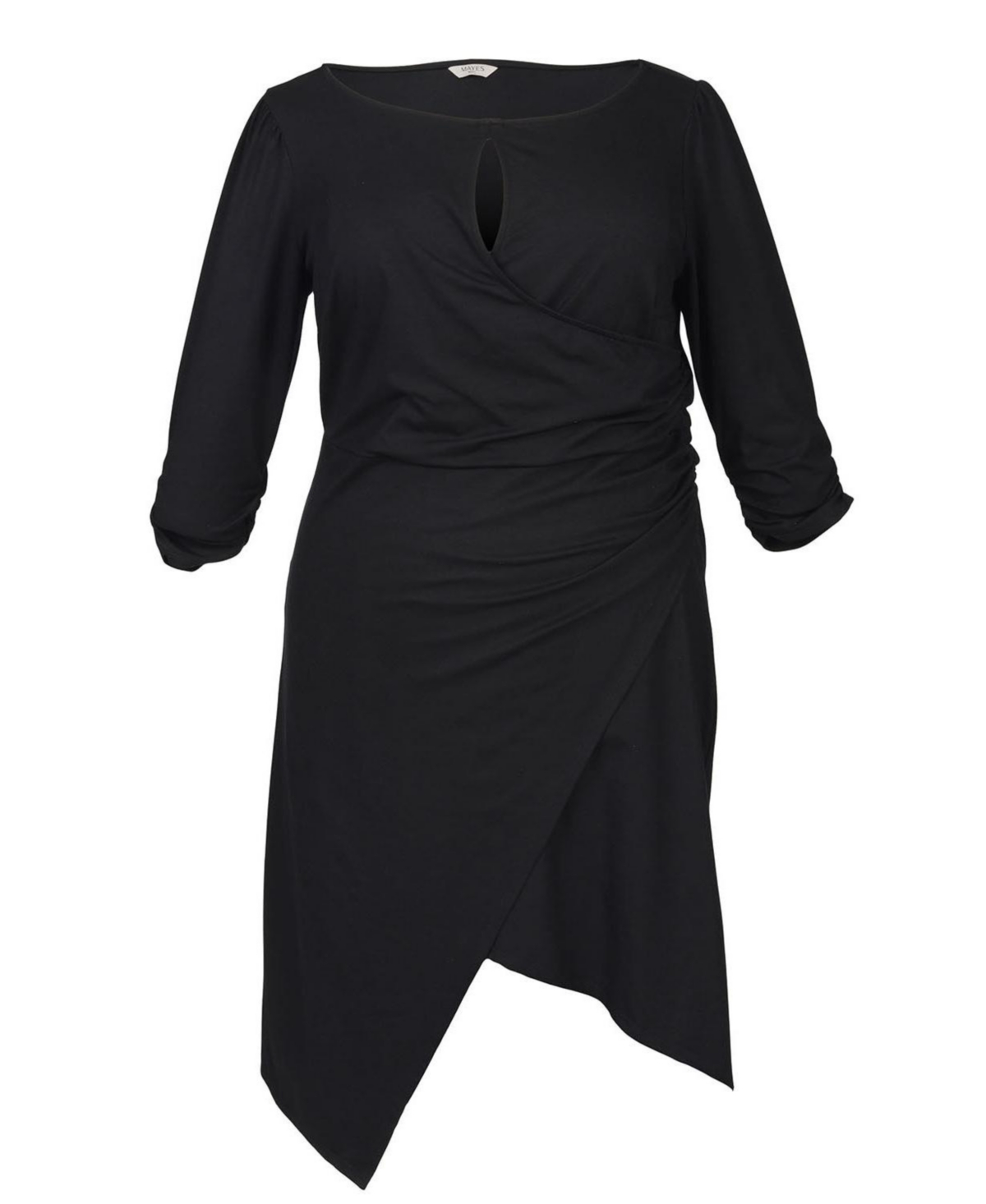 - Women's Plus Size Lina Keyhole Dress - Black