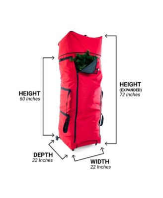 Artificial Christmas Tree Storage Bag with Wheels, 7'-12' trees