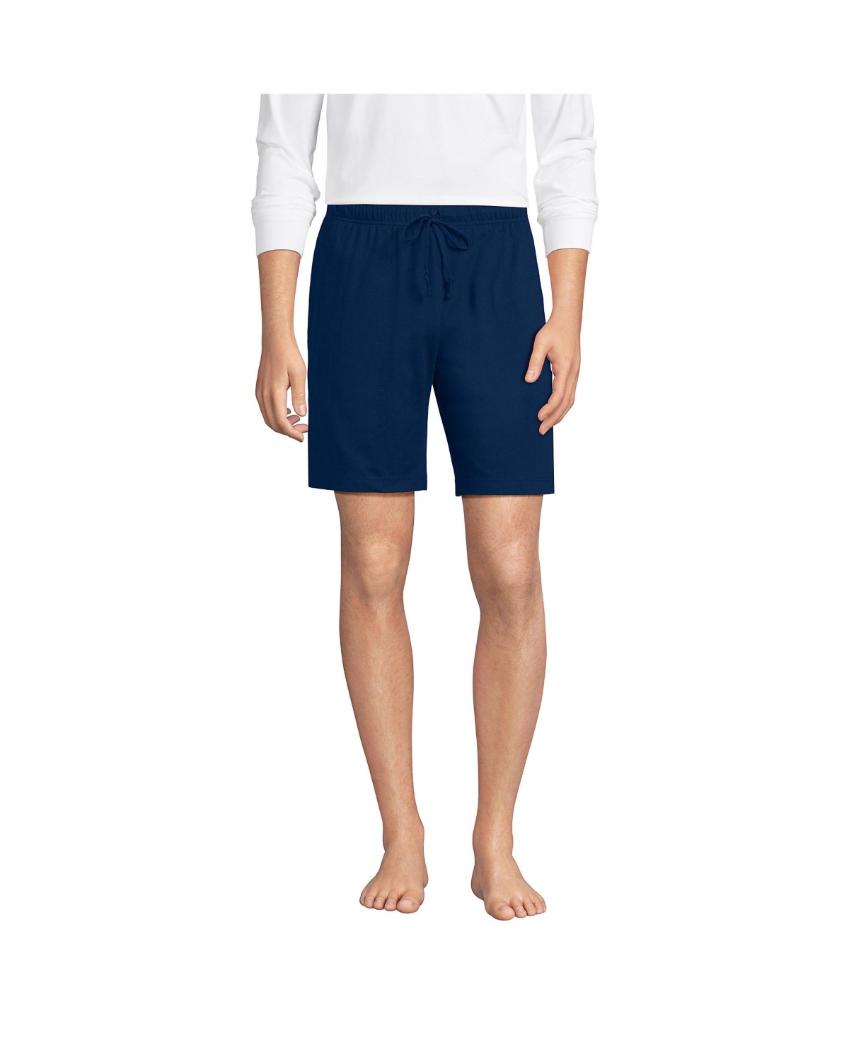 Men's Big & Tall Knit Jersey Pajama Shorts - Deep sea navy