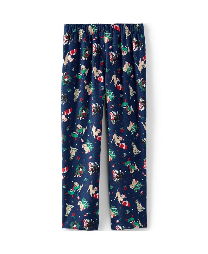 Lands' End Kids Girl Flannel Pajama Pants - Macy's