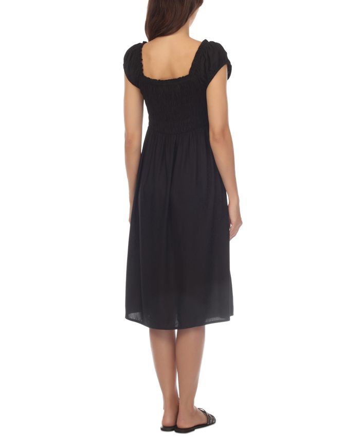 Raviya Women's PeasantSleeve MidiDress CoverUp Macy's