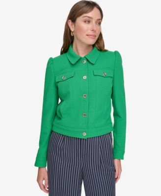 Women's Long-Sleeve Button-Front Jacket