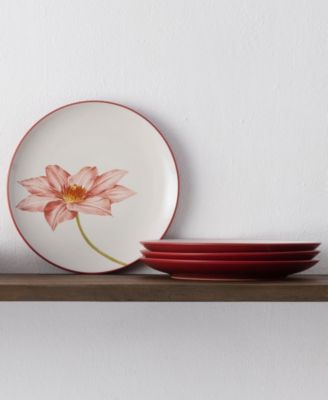 Colorwave Floral Accent Plates, Set of 4