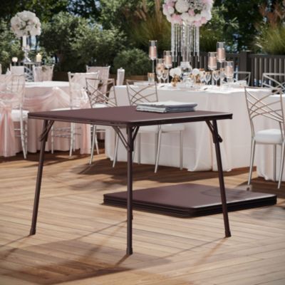 1 Pc. Wood Foldable Vinyl-Top Dining Table