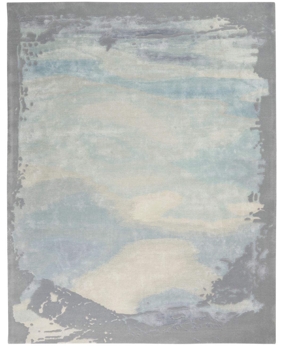 Nourison Home Prismatic PRS19 9'9in x 13'9in Area Rug - Aqua