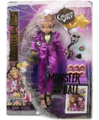 Clawdeen Wolf Doll in Monster Ball Party Fashion with Accessories