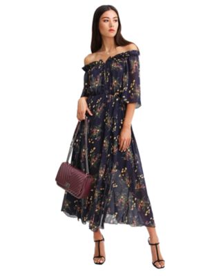 Women's Amour Ruffled Midi Dress