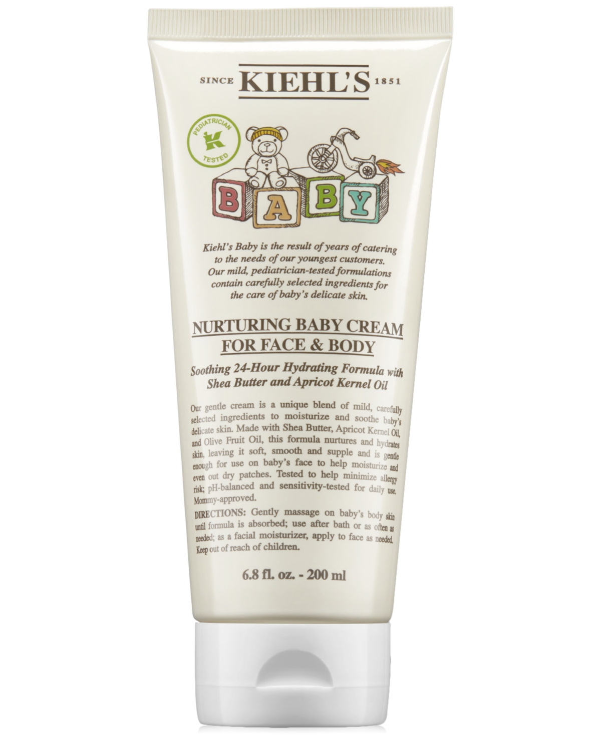 Kiehl's Since 1851 Nurturing Baby Cream For Face & Body, 6.8 Oz. In No Color