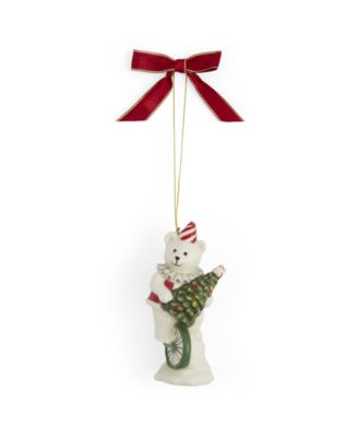 Christmas Tree Teddy Bear Ornaments, Set of 2