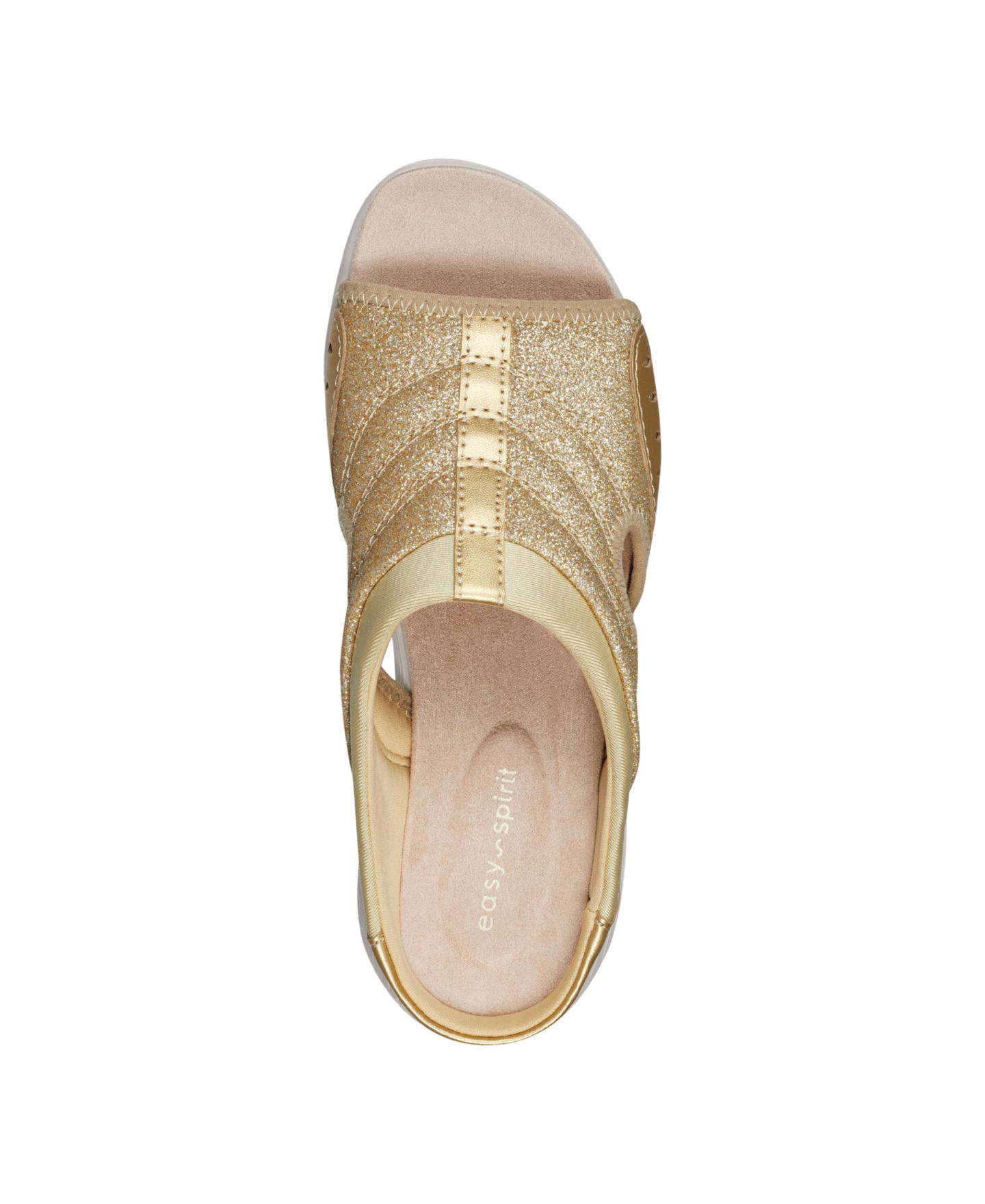 Женские сандалии Easy Spirit Traciee Lightweight Flat Easy-On, цвет: Золотой — фото 4