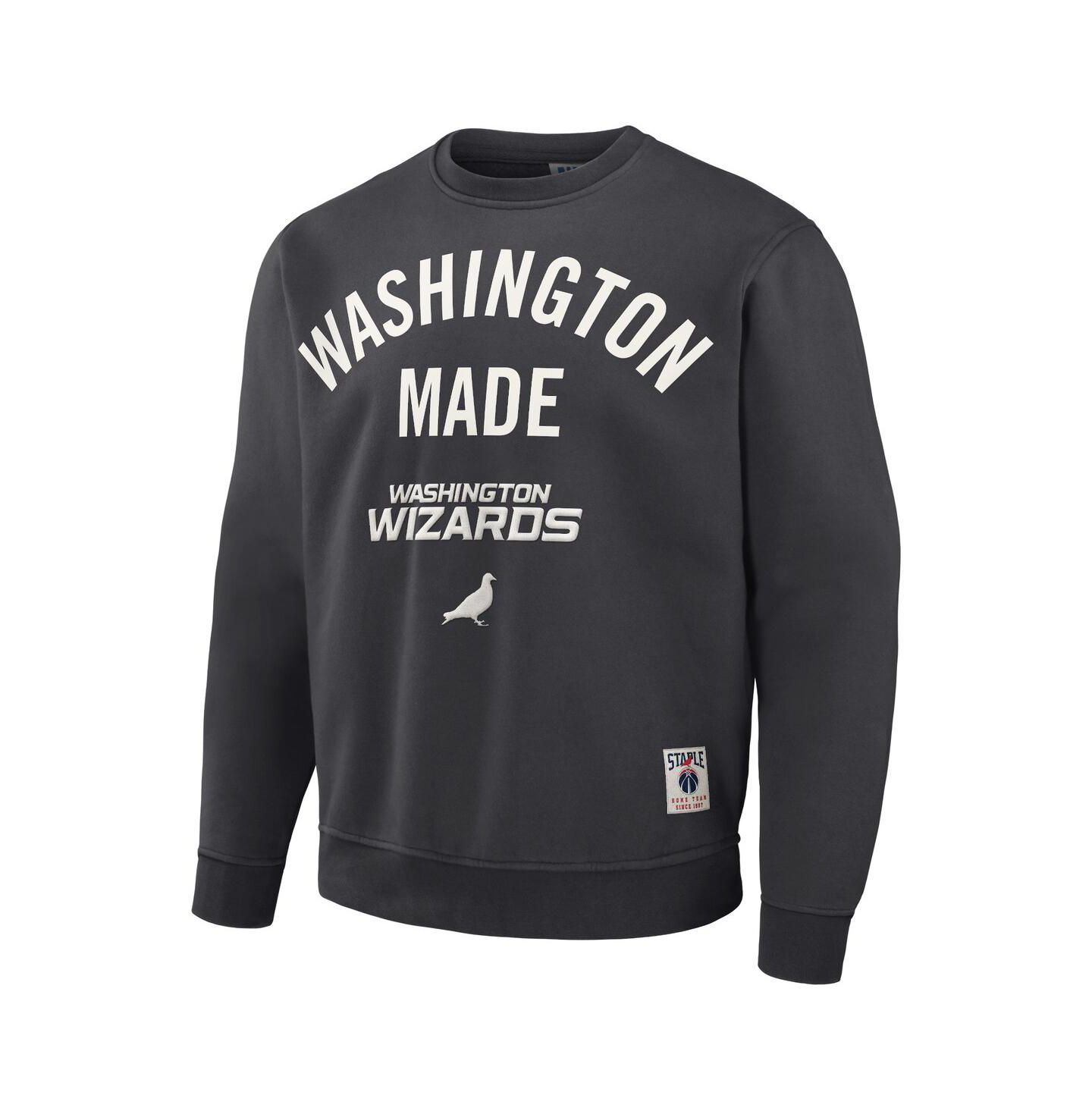 Мужская толстовка Staple NBA x Anthracite Washington Wizards Plush Pullover — фото 3