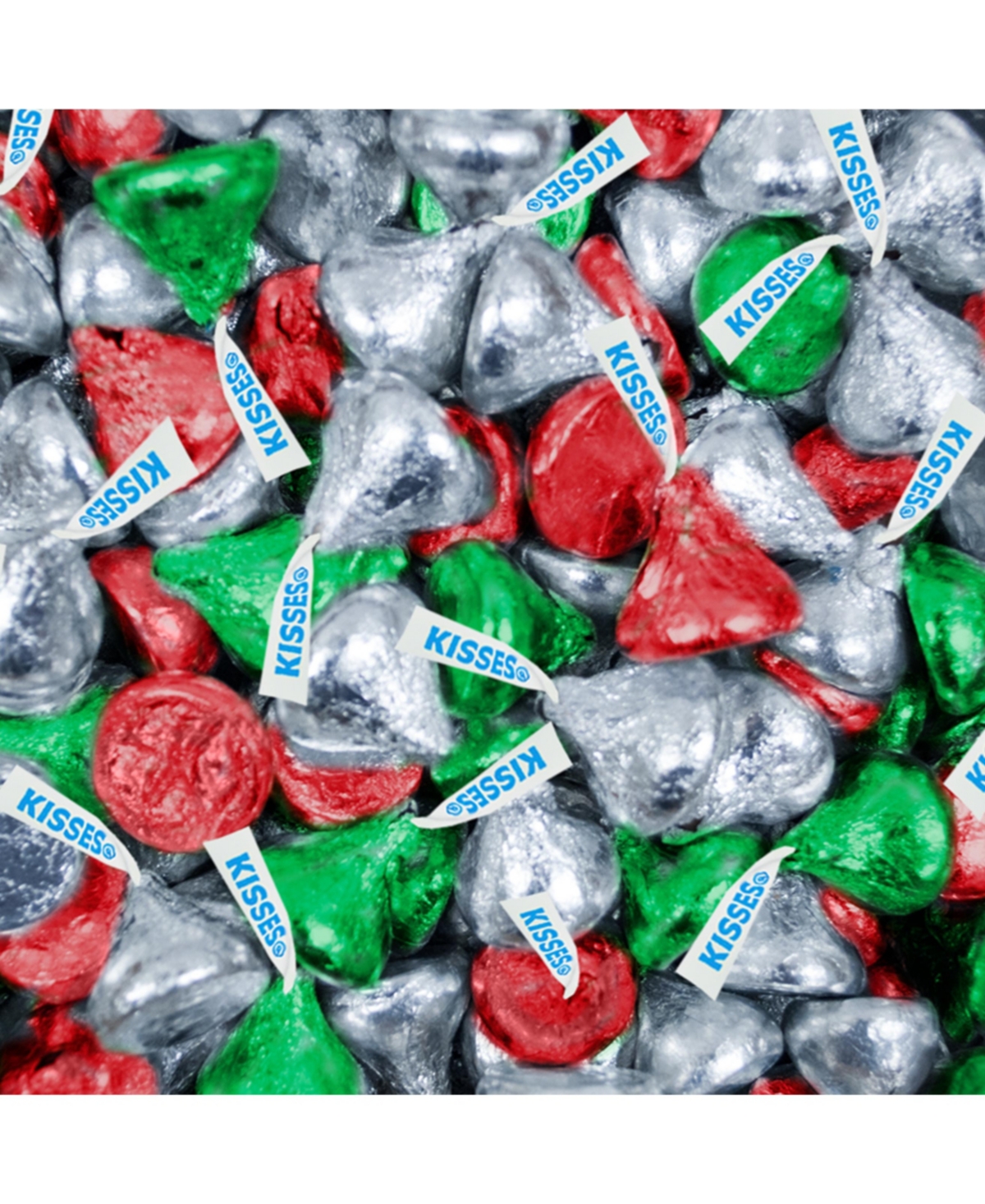 131 Pcs Christmas Candy Chocolate Party Favors Hershey's Miniatures & Red, Green & Silver Kisses (1.65 lbs, Approx. 131 Pcs) - Vintage Red Truck - Ass