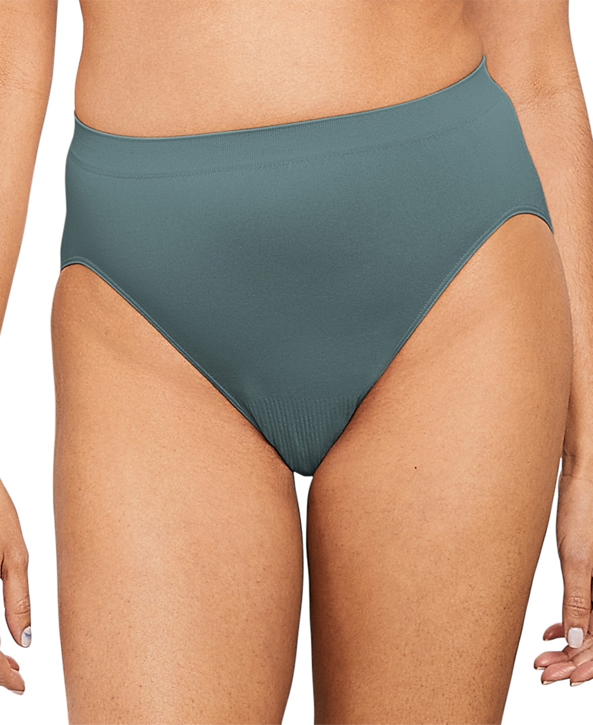 Bali Comfort Revolution Microfiber Hi Cut Brief Underwear 303j In Cyprus Green