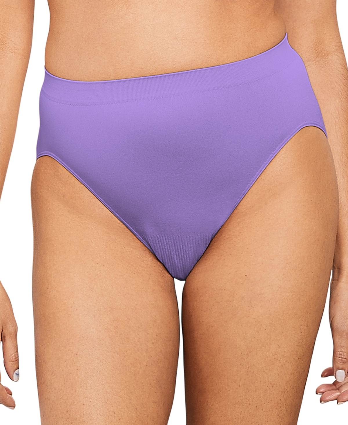 Bali Comfort Revolution Microfiber Hi Cut Brief Underwear 303j In Lavish Lavender