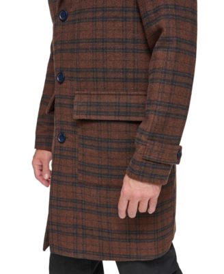 Men's Bexar Plaid Overcoat