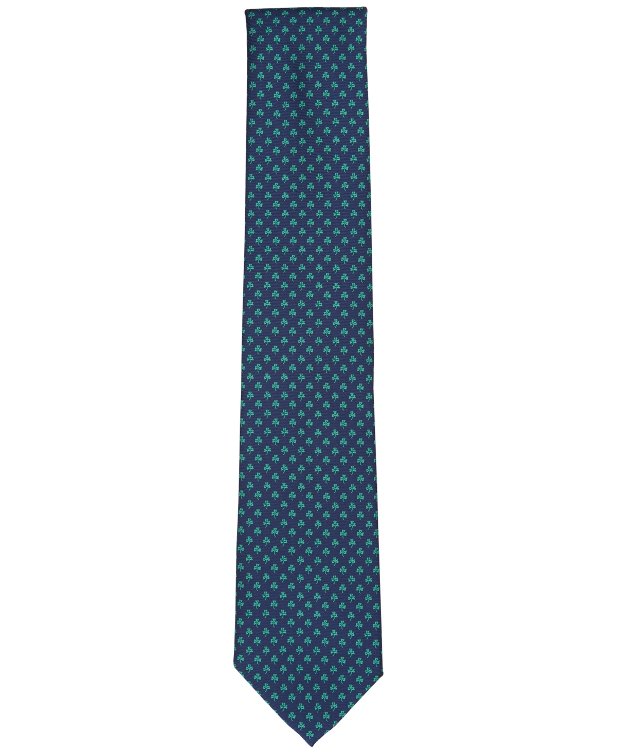Shop Club Room Men's Shamrock Tie, Created For Macy's In Navy