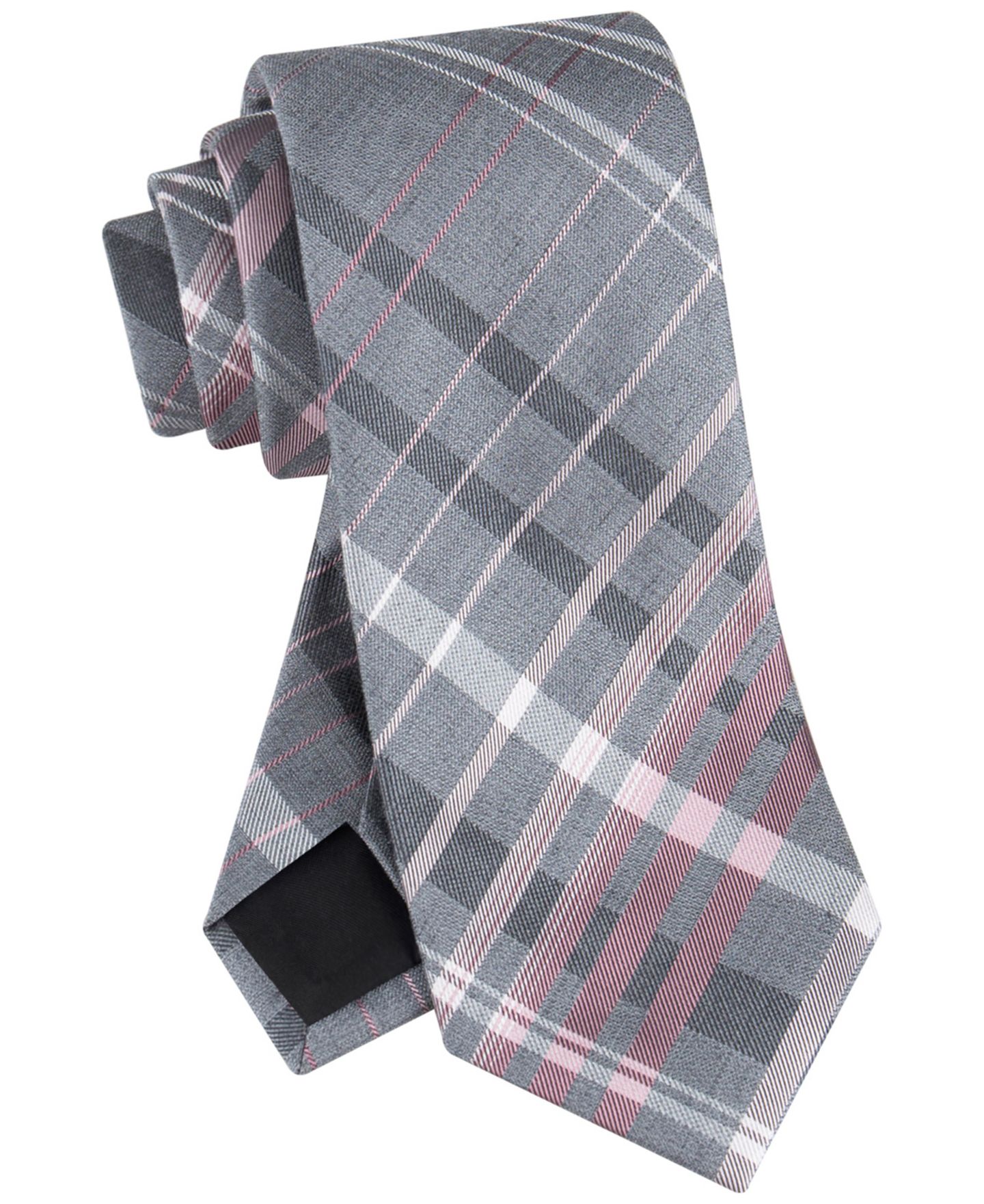 Мужской галстук Calvin Klein Large Ombre Grid Tie, цвет: Синий — фото 4