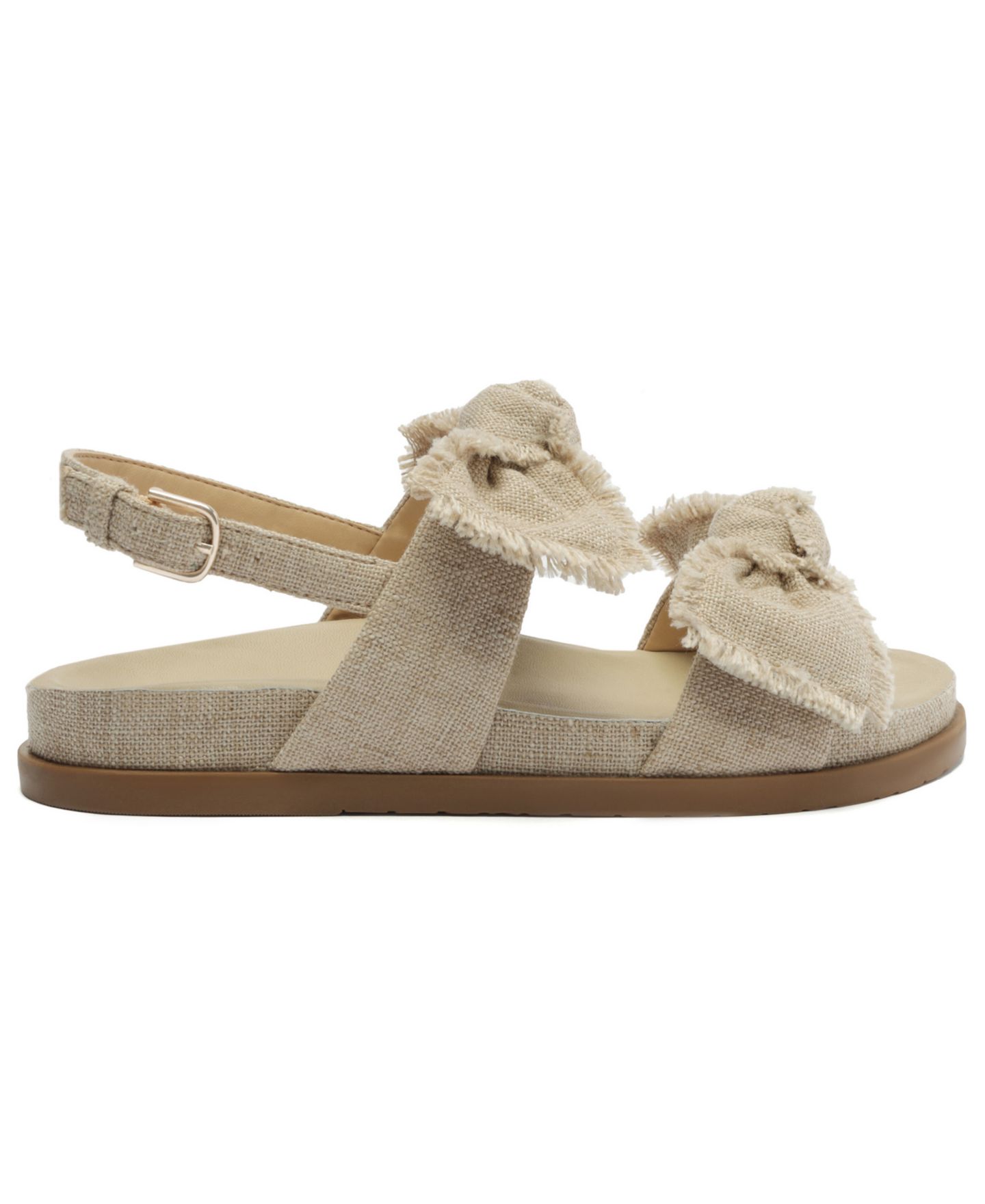 Женские сандалии Arezzo Melody Bow Footbed, цвет: Синий кожаный — фото 10