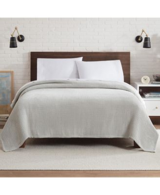 Haryana Luxury Waffle Weave Cotton Bed Blanket, King Bed Size 108x90 in. (Color Options), Warm Blanket for Bedrooms