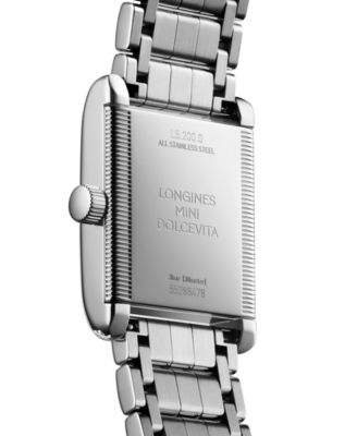 Women's Swiss Mini DolceVita Diamond (1/2 ct. t.w.) Stainless Steel Bracelet Watch 22x29mm