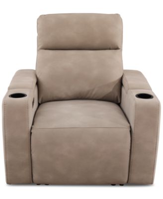 Greymel 37" Zero Gravity Fabric Chair with Power Headrest, Created for Macy's