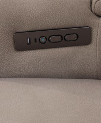 Greymel 84"  Zero Gravity Fabric Sofa with Power Headrests, Created for Macy's