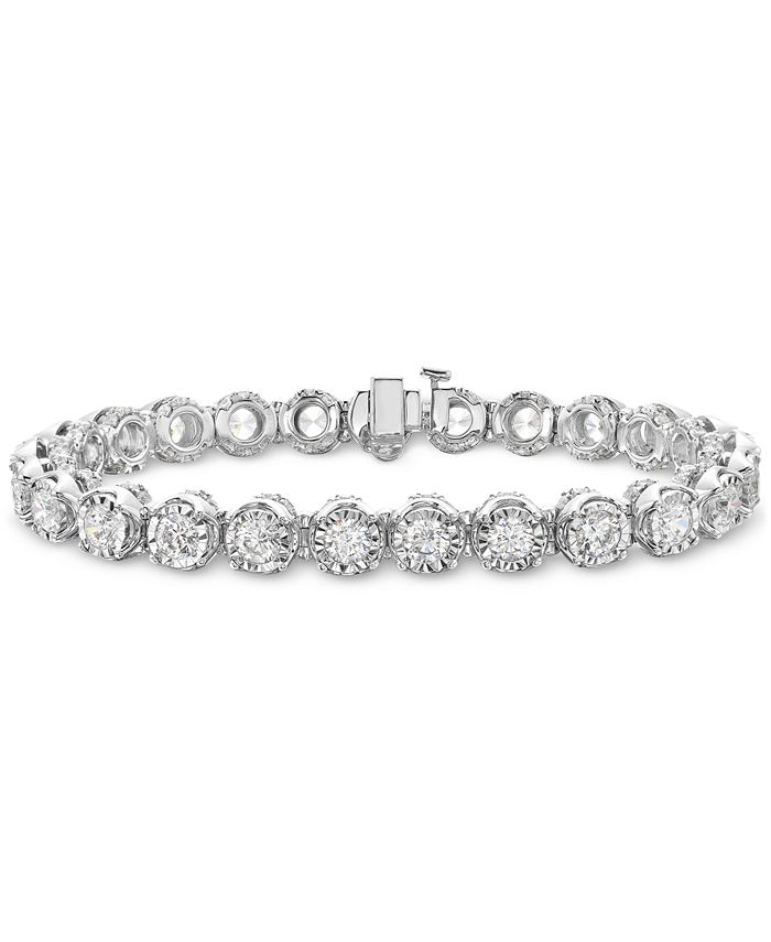 Macy's Diamond Tennis Bracelet (12 ct. t.w.) in 14k White Gold Macy's