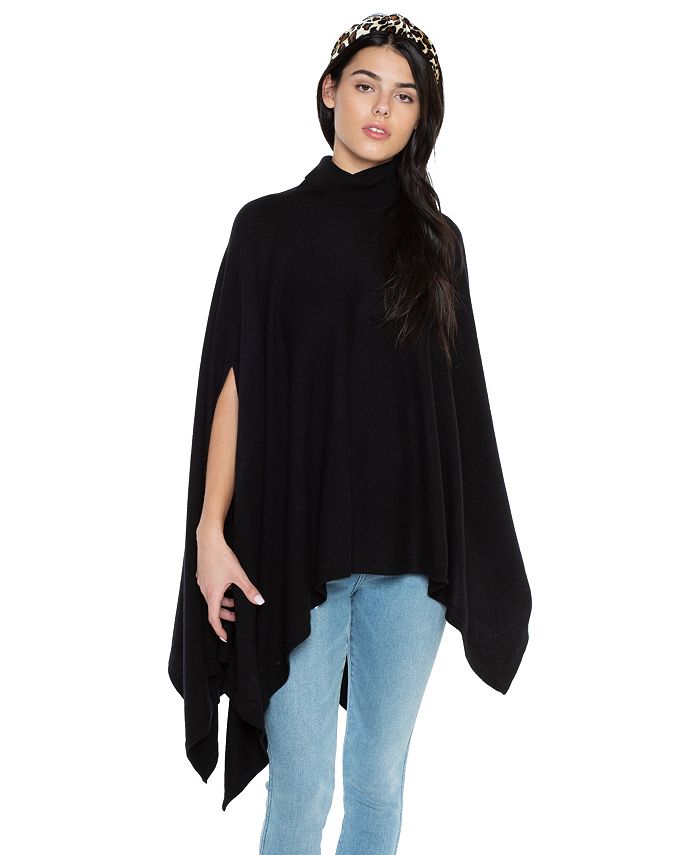 Cashmere poncho macys on sale