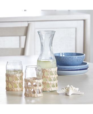The Cellar - Coastal Rattan & Glass Carafe,