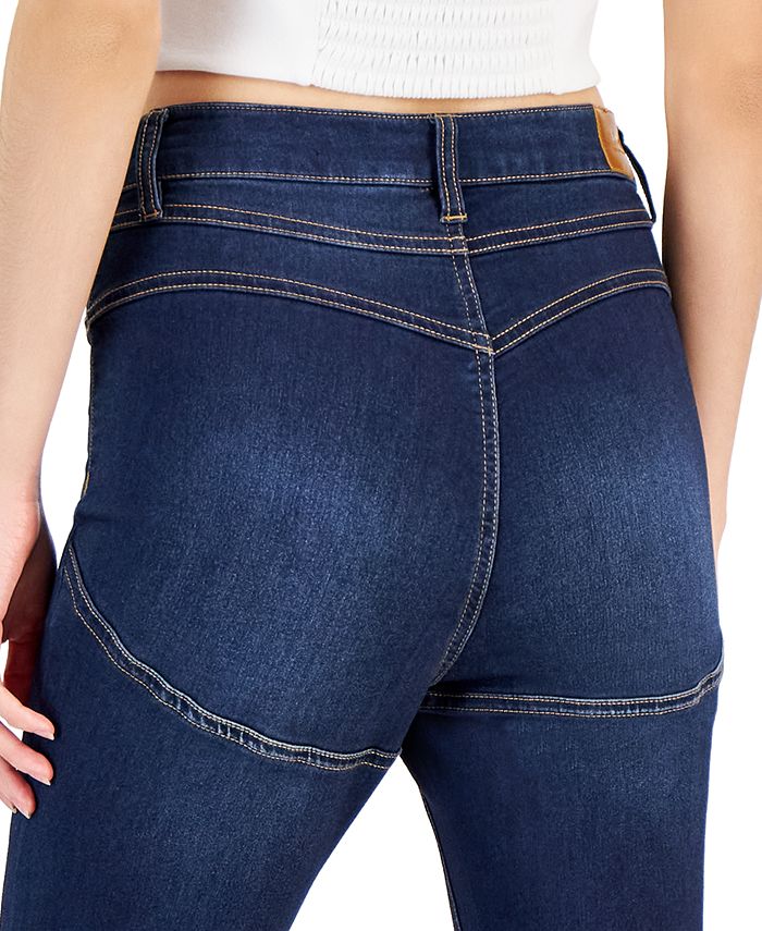 Dollhouse Juniors' HighRise Seamed Curvy Skinny Jeans Macy's