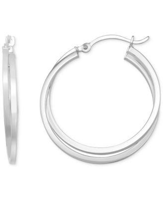 Intertwined Hoop Earrings in 14k Gold