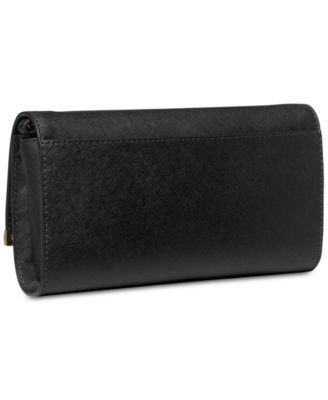 Mona East West Large Leather Clutch