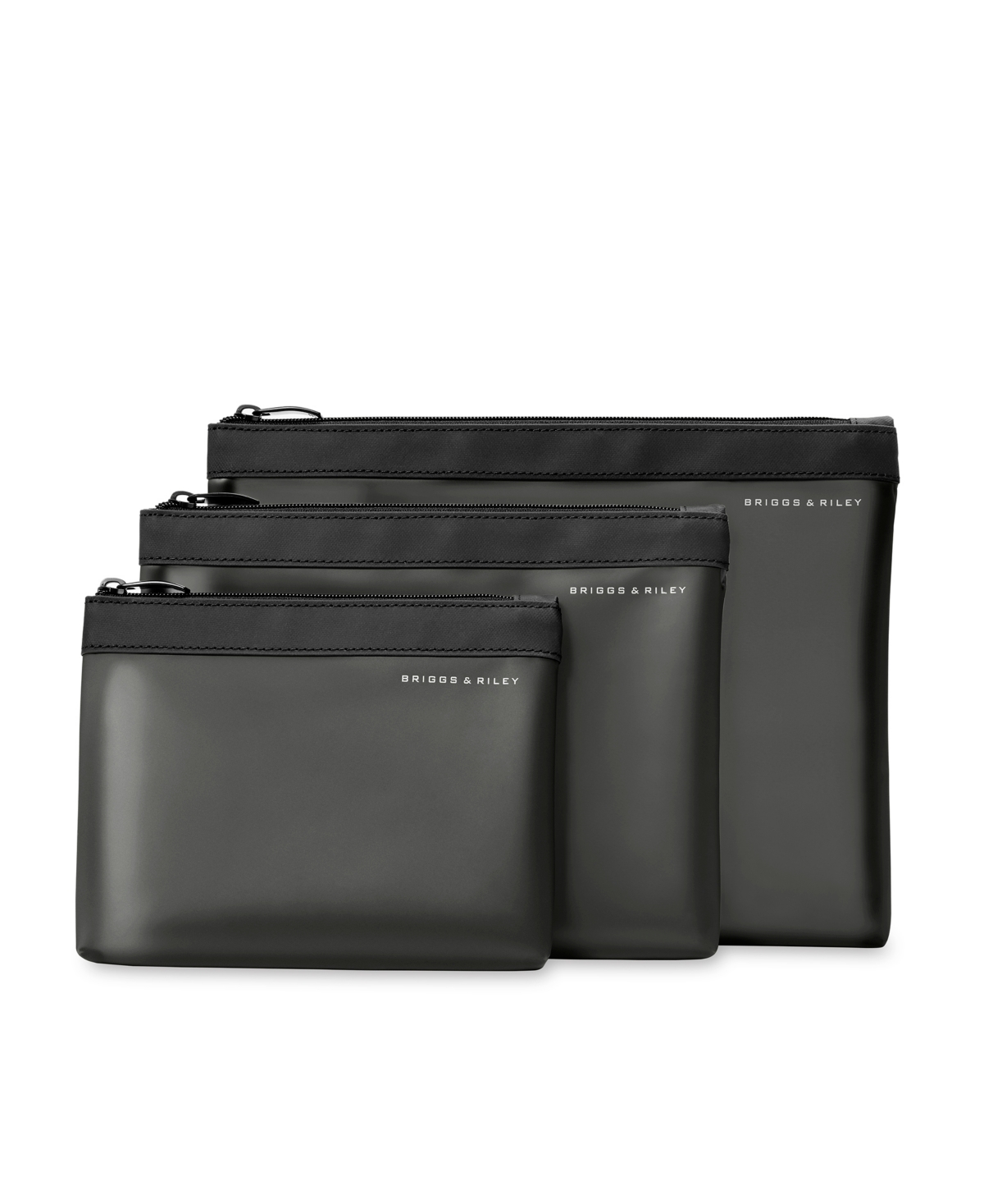 Travel Essentials Translucent Pouch Set - Black