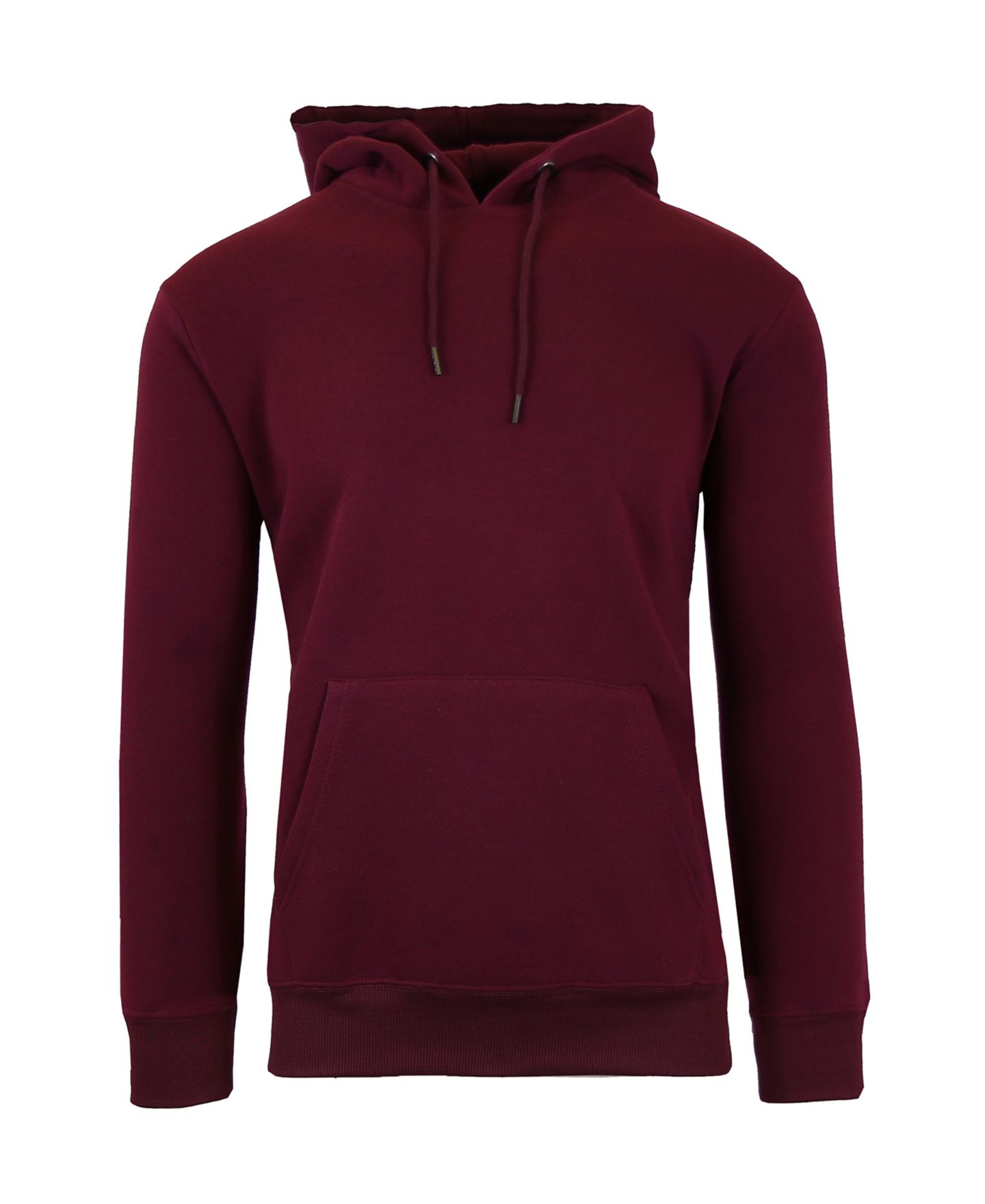 Мужское худи Galaxy By Harvic Oversized Slim-Fit Fleece-Lined Pullover, цвет: Бордовый — фото 1