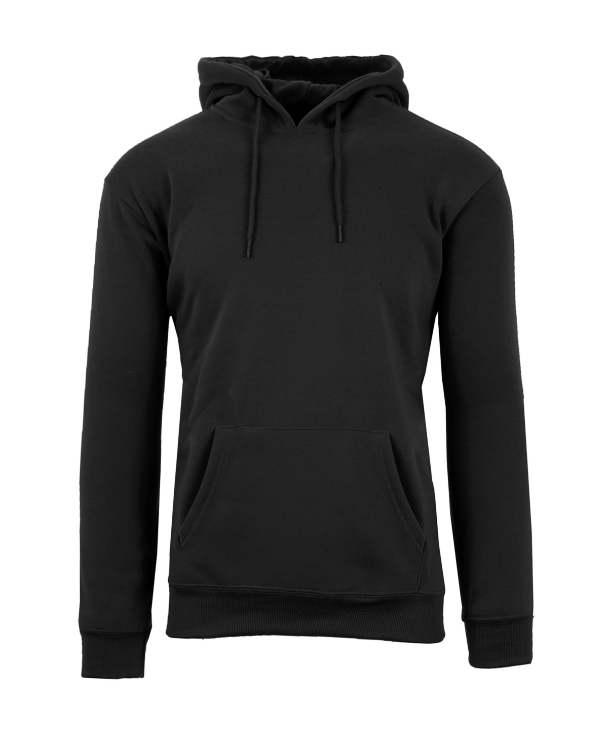 Shop Galaxy By Harvic Men's Oversized Slim-fit Fleece-lined Pullover Hoodie In Black