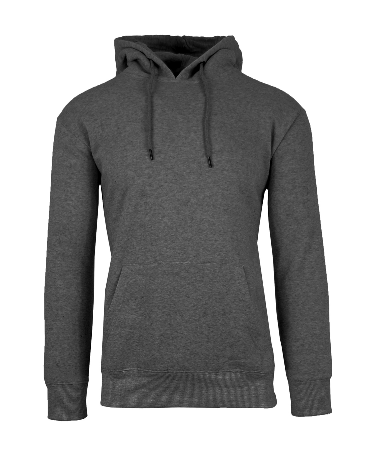 Galaxy By Harvic Men's Oversized Slim-fit Fleece-lined Pullover Hoodie In Black