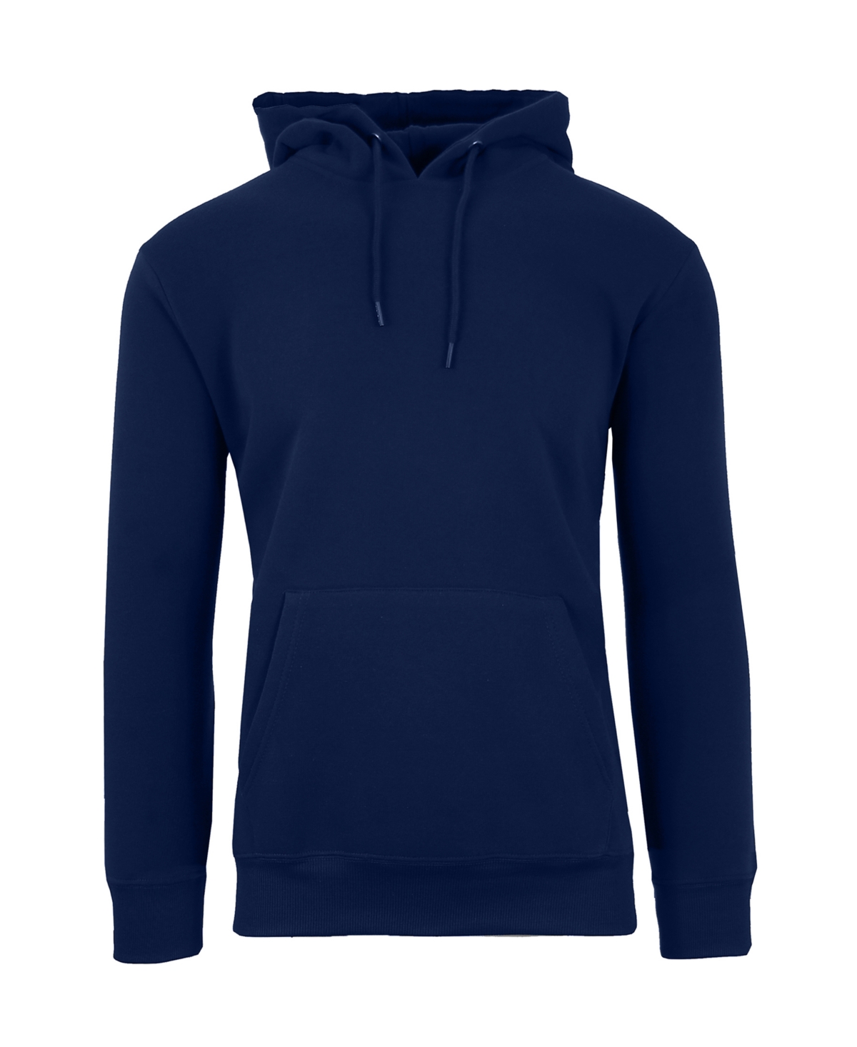 Galaxy By Harvic Men's Oversized Slim-fit Fleece-lined Pullover Hoodie In Navy