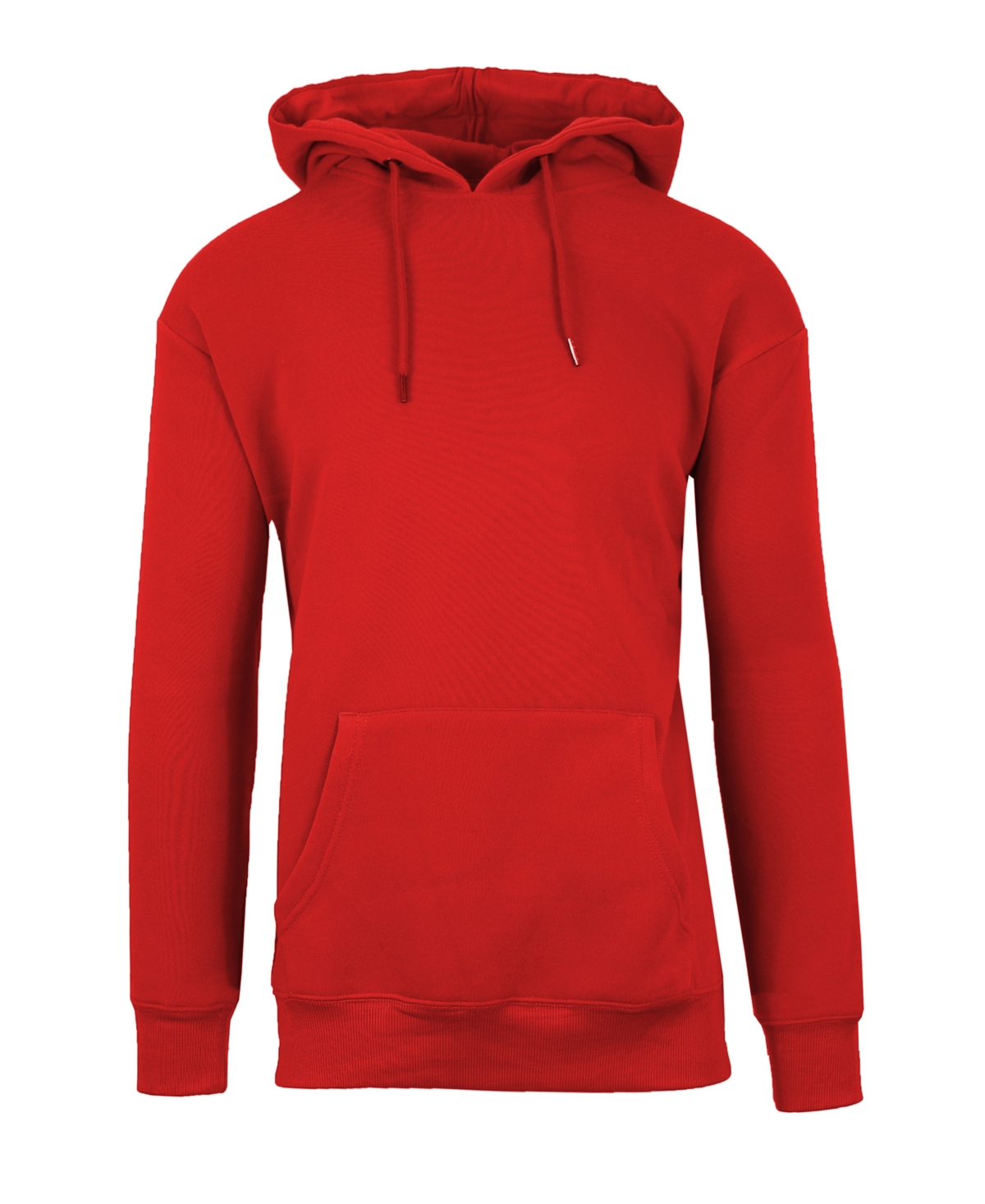 Shop Galaxy By Harvic Men's Oversized Slim-fit Fleece-lined Pullover Hoodie In Red