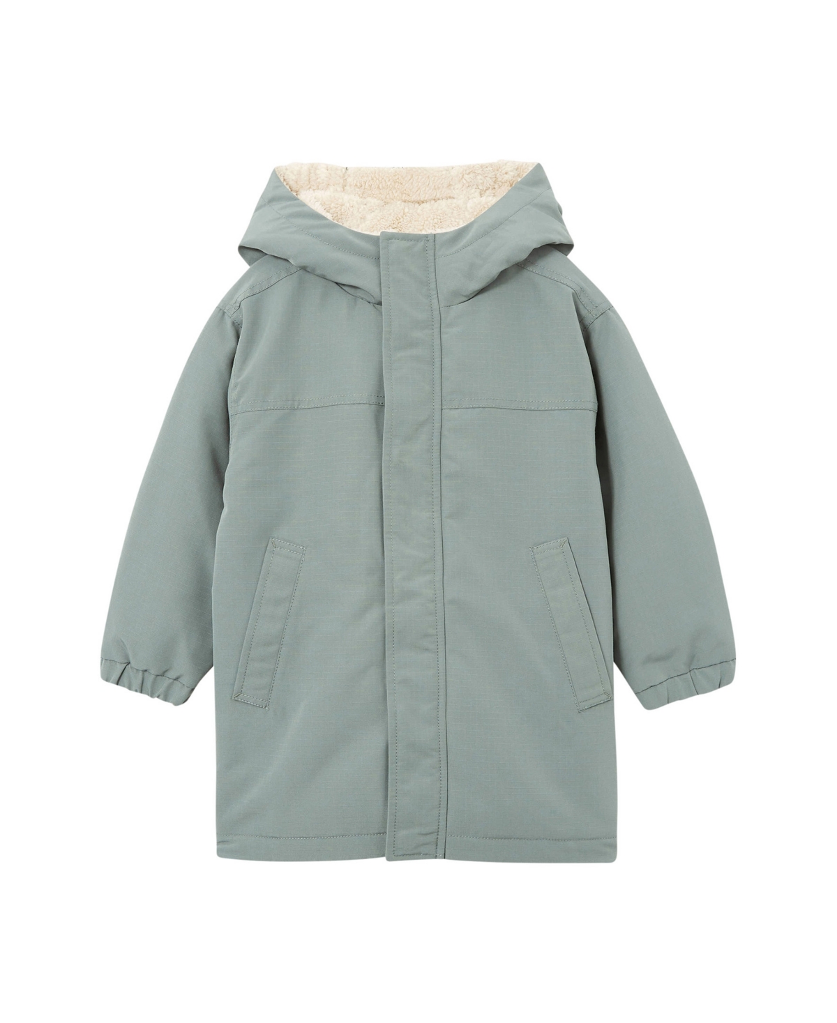Cotton On Kids' Toddler Boys Longline Parker Jacket In Swag Green