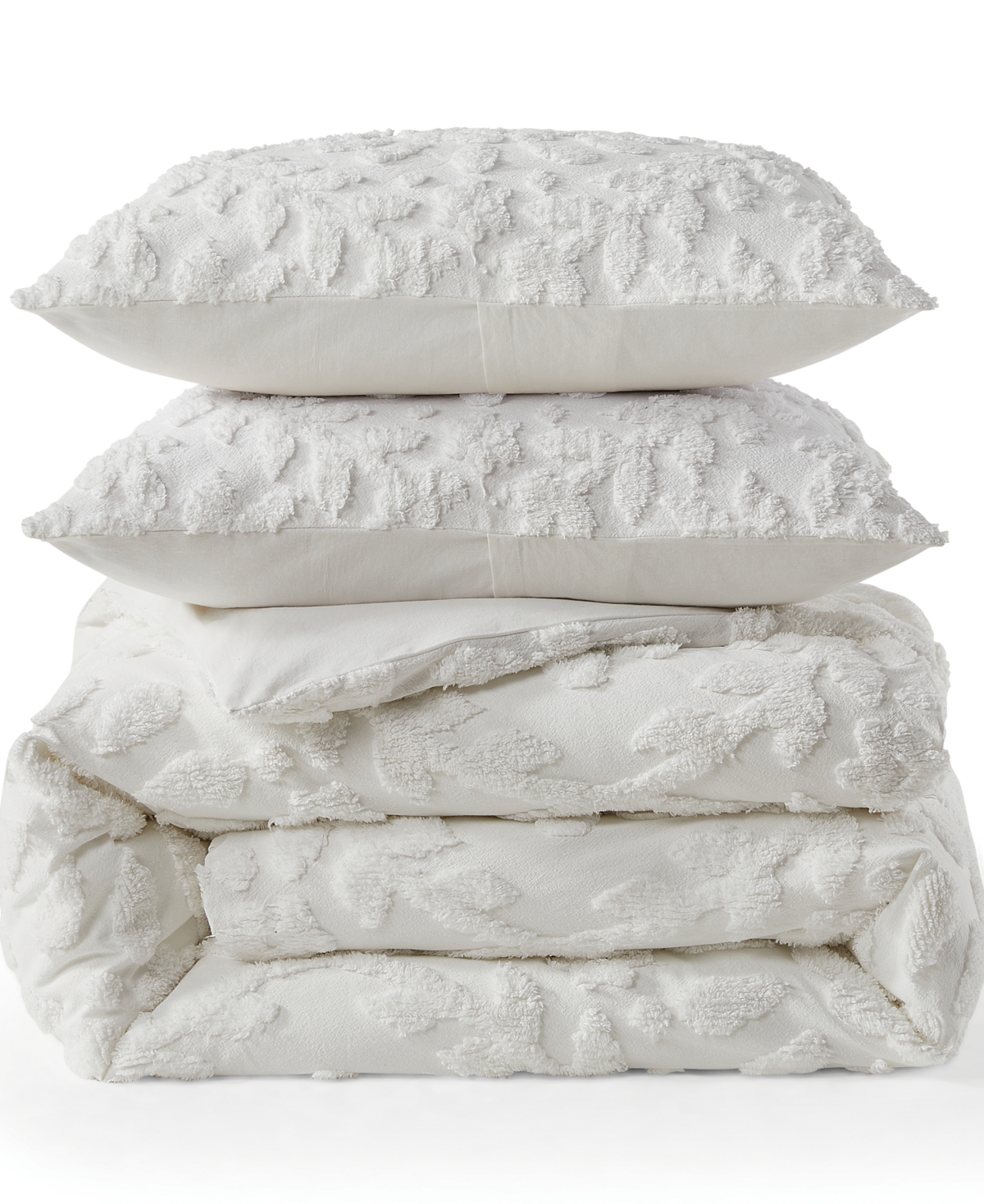 Shop Chf Works Chenille Laurel 3-pc Comforter Set, King In White