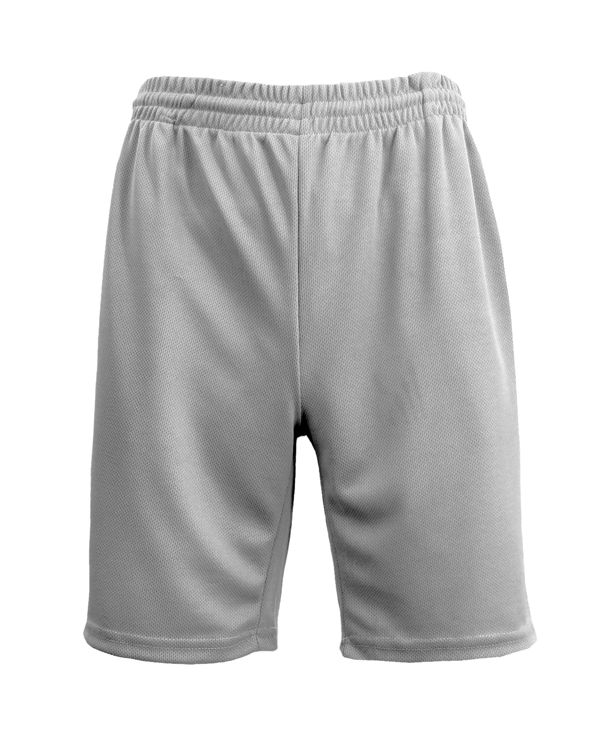 Galaxy By Harvic Men's Oversized Moisture Wicking Performance Basic Mesh Shorts In Silver