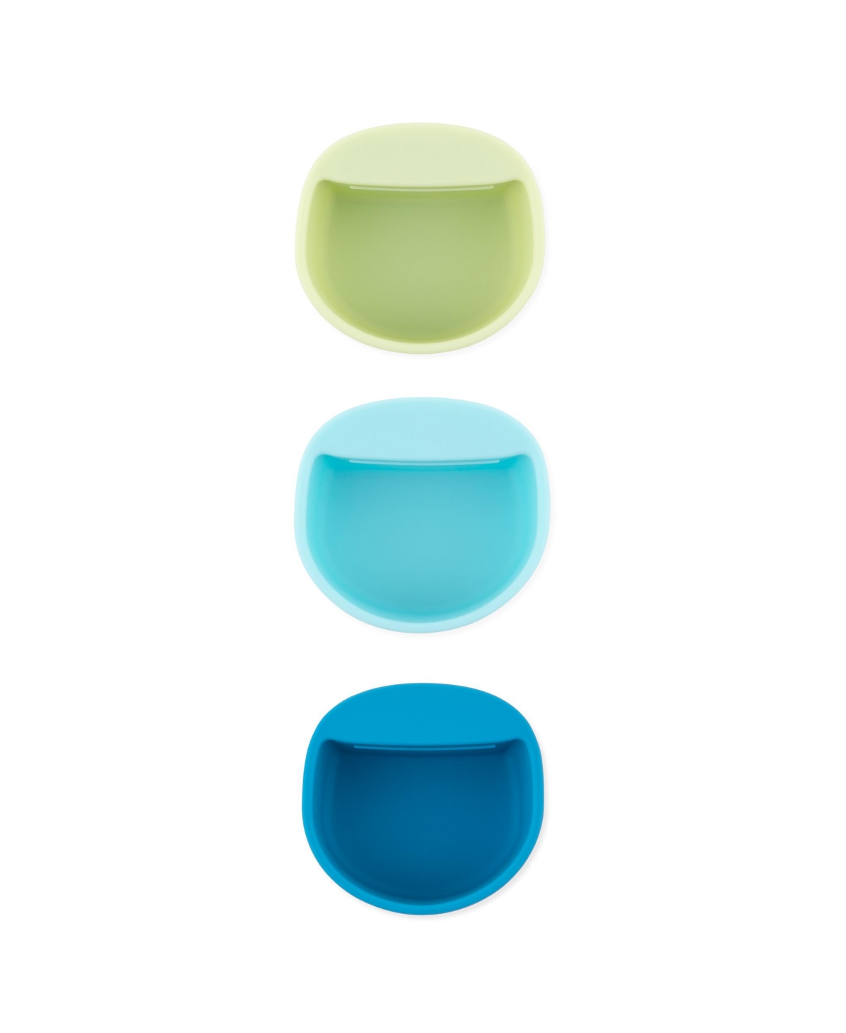 Bumkins Baby Boys And Girls Silicone Little Dippers Round Set, Pack Of 3 In Gumdrop
