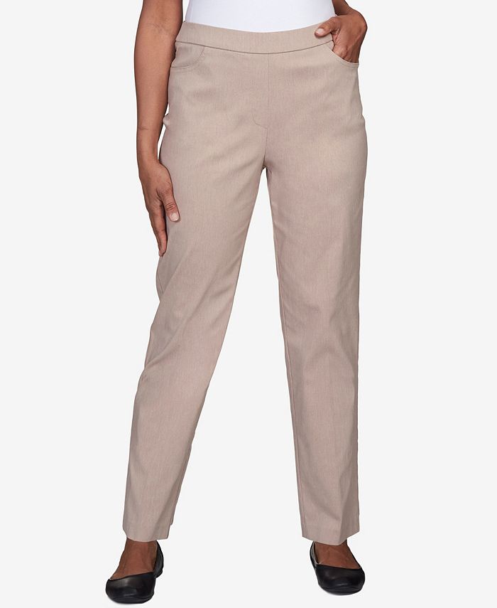 Alfred Dunner Petite St.Moritz Allure Fly Front Pants, Petite & Petite ...