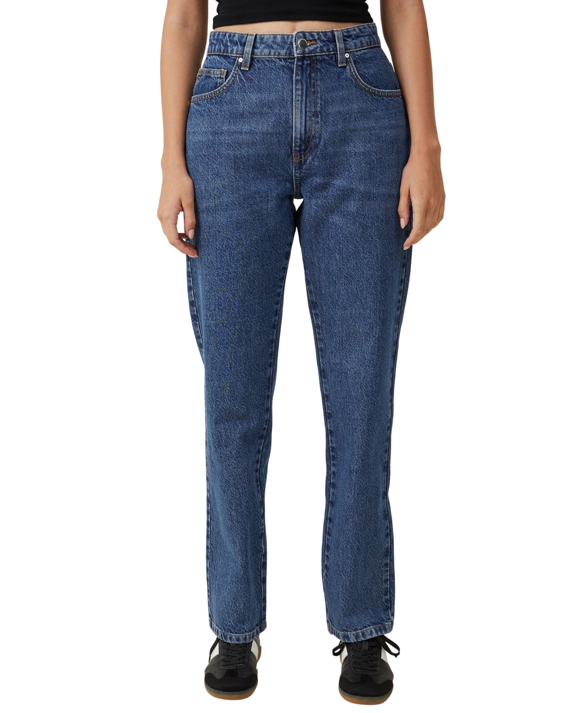 Shop Cotton On Women's Long Straight Jeans In Misty Blue