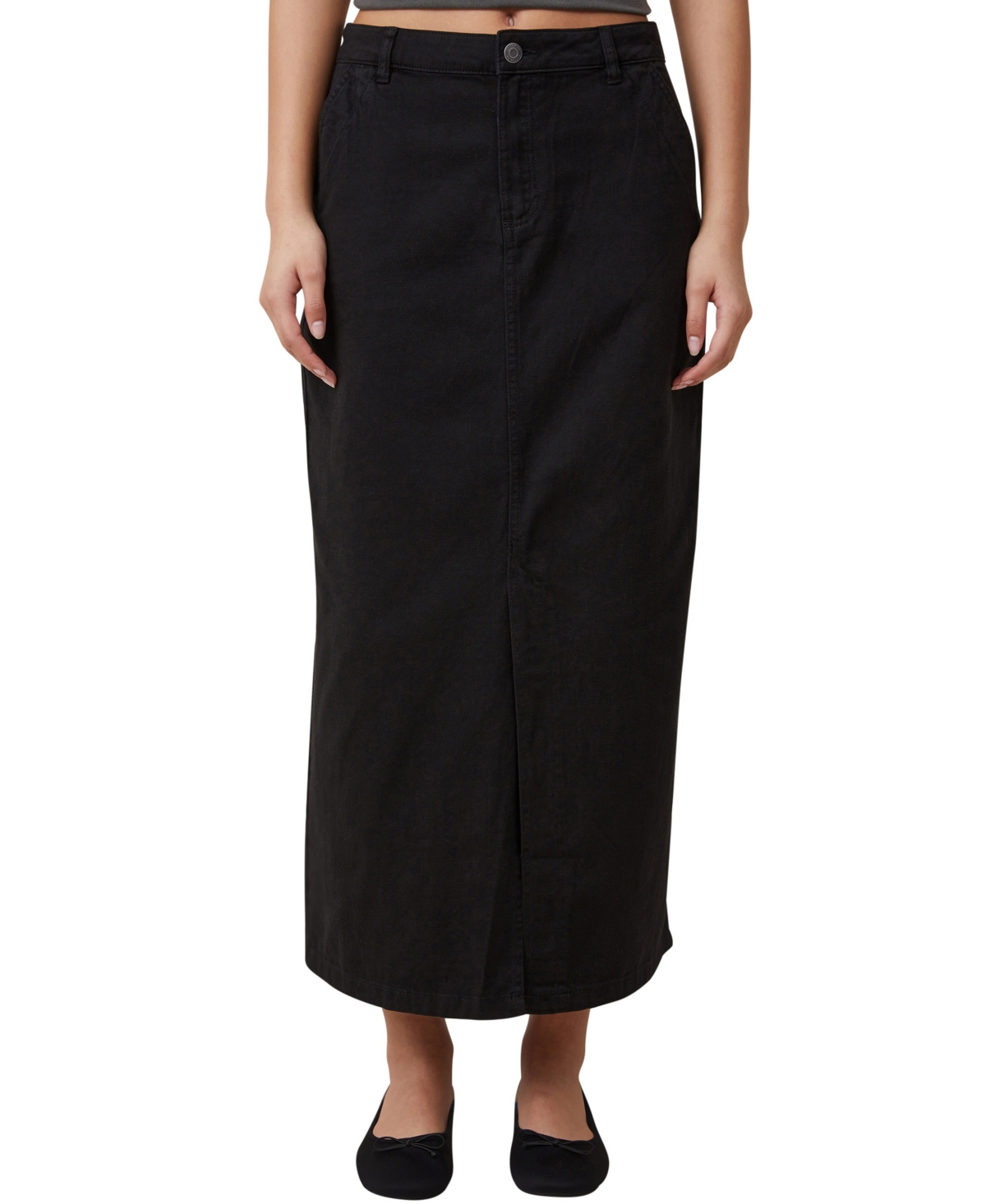 Shop Cotton On Women's Ryder Utility Maxi Skirt In Black